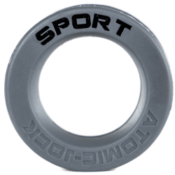 Generique Cockring Silicone Sneaker Gris-Noir